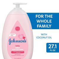 Johnson’s Moisturizing Pink Baby Lotion with Coconut Oil, 27.1 Fl. Oz