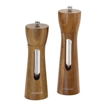 Rachael Ray Tools and Gadgets 2 Piece Acacia Salt and Pepper Grinder Set